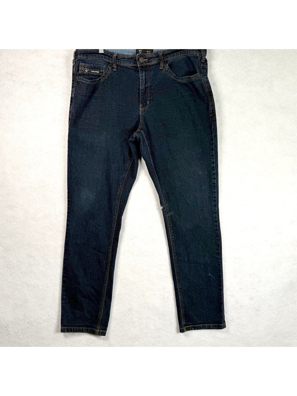 Fried Denim Slim Fit Dark Wash Jeans 38x32